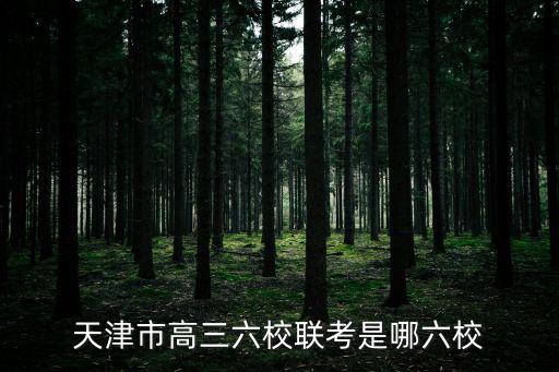 天津市高三六校聯考是哪六校