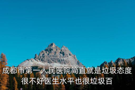 成都市第一人民醫(yī)院整容燒傷科，成都第一人民醫(yī)院怎么樣急