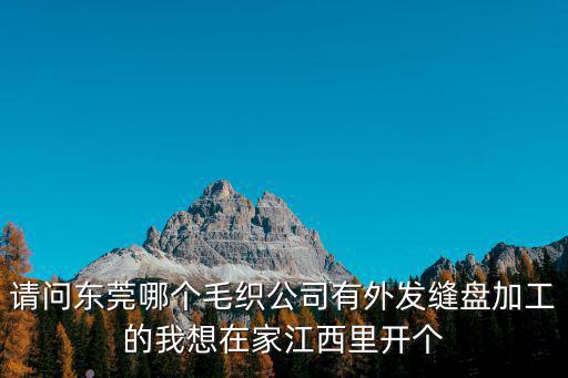 請問東莞哪個毛織公司有外發縫盤加工的我想在家江西里開個