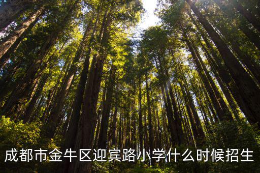 成都市金牛區迎賓路小學什么時候招生