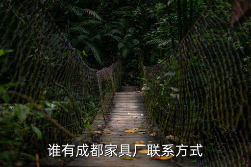 誰有成都家具廠聯(lián)系方式