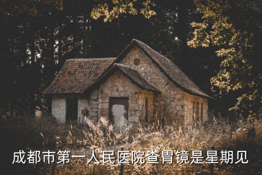 成都市第一人民醫院查胃鏡是星期見