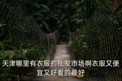天津哪里有衣服的批發市場啊衣服又便宜又好看的最好