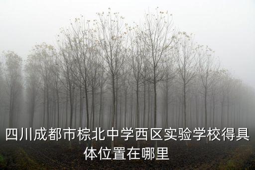 四川成都市棕北中學(xué)西區(qū)實驗學(xué)校得具體位置在哪里