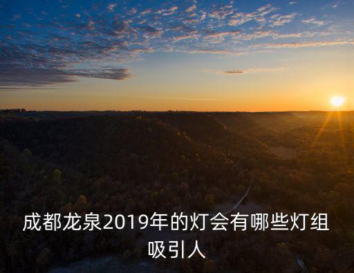 成都龍泉2019年的燈會(huì)有哪些燈組吸引人