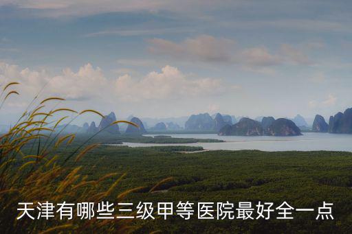 天津有哪些三級甲等醫院最好全一點