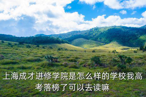 上海市成才學(xué)院是什么學(xué)校，上海成才學(xué)院是公辦嗎
