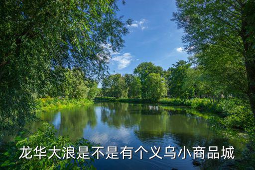 龍華大浪是不是有個義烏小商品城