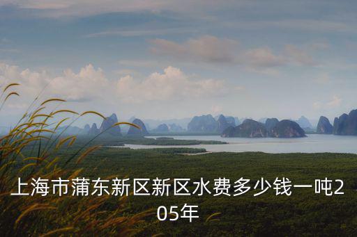 上海市蒲東新區(qū)新區(qū)水費(fèi)多少錢(qián)一噸205年