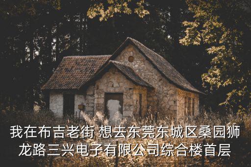 我在布吉老街 想去東莞東城區桑園獅龍路三興電子有限公司綜合樓首層