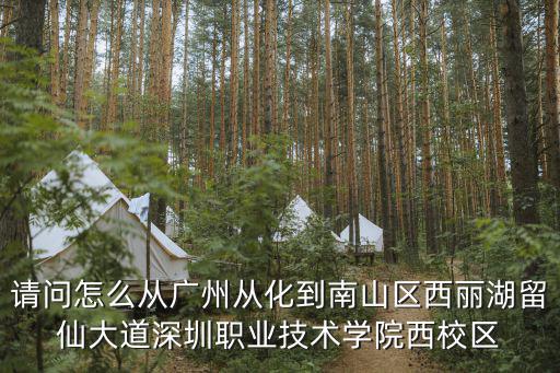 請(qǐng)問(wèn)怎么從廣州從化到南山區(qū)西麗湖留仙大道深圳職業(yè)技術(shù)學(xué)院西校區(qū)