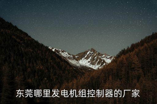 東莞哪里發電機組控制器的廠家