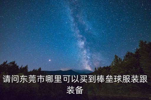 請問東莞市哪里可以買到棒壘球服裝跟裝備