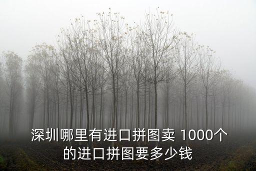  深圳哪里有進口拼圖賣 1000個的進口拼圖要多少錢