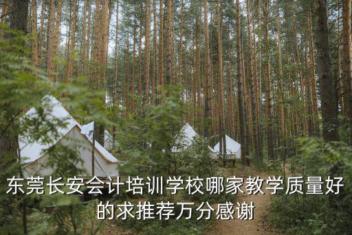 東莞長安會計培訓學校哪家教學質(zhì)量好的求推薦萬分感謝