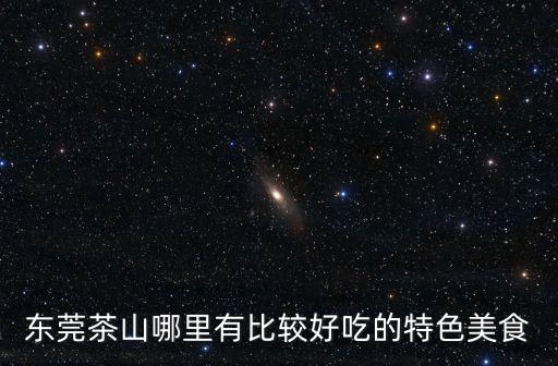 東莞茶山哪里有比較好吃的特色美食