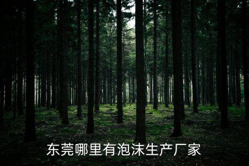 東莞哪里有泡沫生產廠家