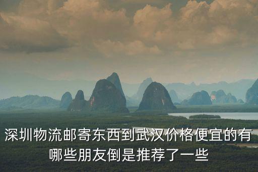 深圳到武漢貨運(yùn)專線，深圳到武漢的物流哪家比較快介紹一家靠譜的物流公司急求