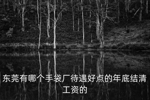 東莞有哪個手袋廠待遇好點的年底結清工資的