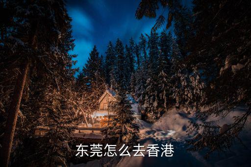 東莞怎么去香港