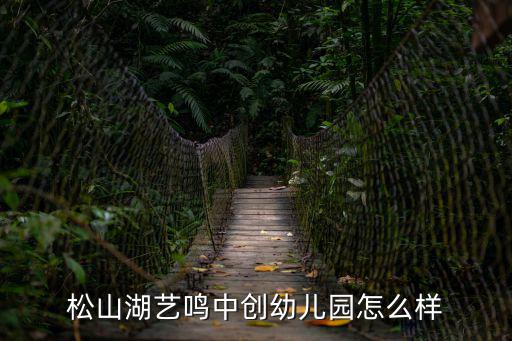 松山湖藝鳴中創幼兒園怎么樣