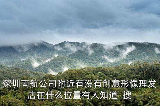 深圳南航公司附近有沒有創意形像理發店在什么位置有人知道  搜