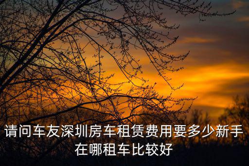 請問車友深圳房車租賃費(fèi)用要多少新手在哪租車比較好