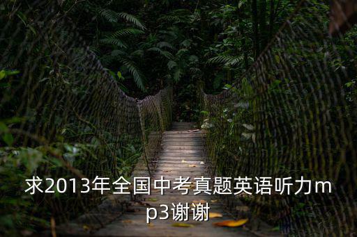 求2013年全國中考真題英語聽力mp3謝謝