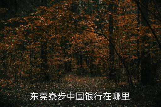 東莞寮步中國銀行在哪里