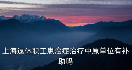上海退休職工患癌癥治療中原單位有補助嗎