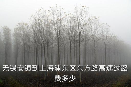 無錫安鎮到上海市多遠，無錫安鎮坐高鐵到上海站多少錢