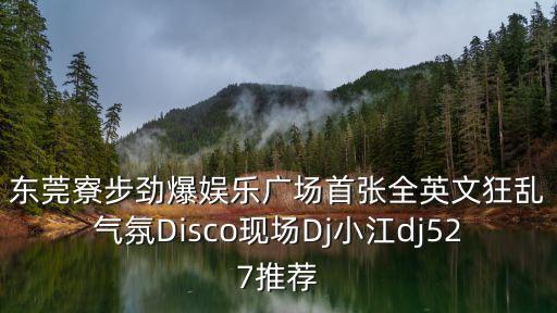 東莞寮步勁爆娛樂廣場首張全英文狂亂氣氛Disco現場Dj小江dj527推薦