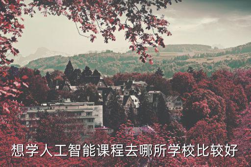想學人工智能課程去哪所學校比較好