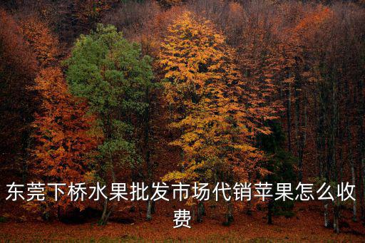 東莞下橋水果批發(fā)市場(chǎng)代銷蘋果怎么收費(fèi)