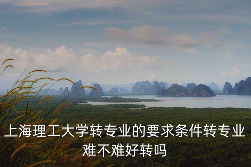 上海理工大學轉專業的要求條件轉專業難不難好轉嗎