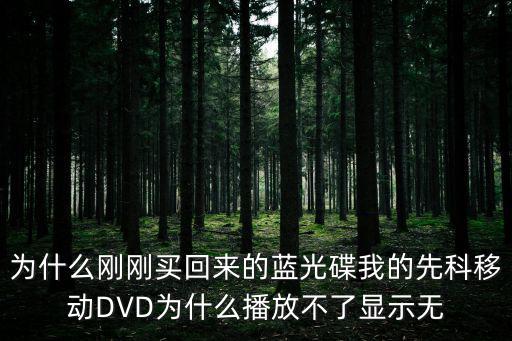 為什么剛剛買(mǎi)回來(lái)的藍(lán)光碟我的先科移動(dòng)DVD為什么播放不了顯示無(wú)