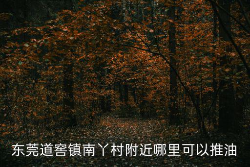 東莞道窖鎮(zhèn)南丫村附近哪里可以推油