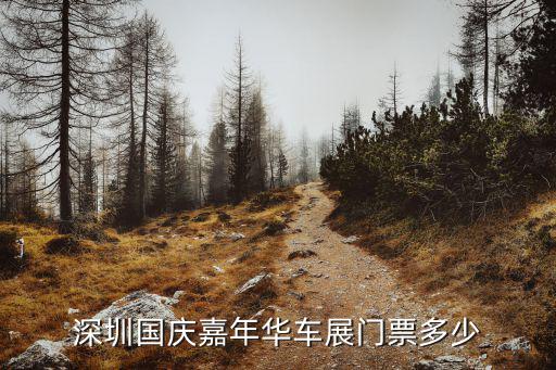 深圳國慶嘉年華車展門票多少