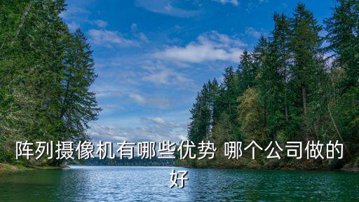 陣列攝像機(jī)有哪些優(yōu)勢(shì) 哪個(gè)公司做的好