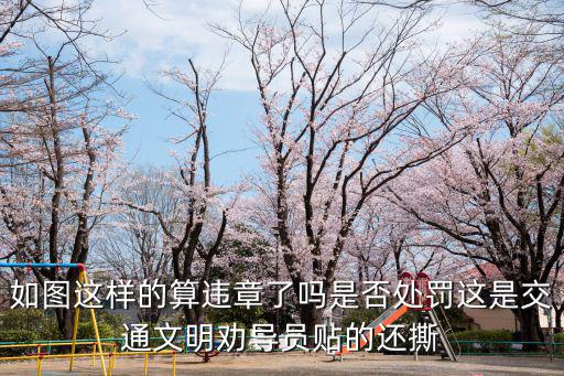 如圖這樣的算違章了嗎是否處罰這是交通文明勸導(dǎo)員貼的還撕