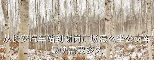 東莞長安到謝崗有多遠，長安到謝崗謝山百貨有多遠坐什么車能到