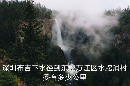 深圳布吉下水徑到東莞萬江區水蛇涌村委有多少公里