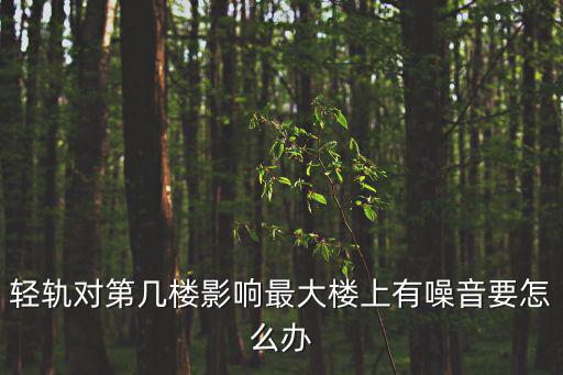 輕軌對第幾樓影響最大樓上有噪音要怎么辦
