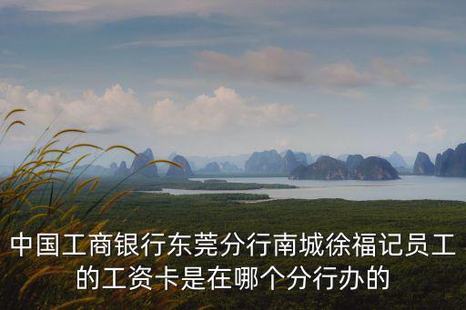 中國工商銀行東莞分行南城徐福記員工的工資卡是在哪個分行辦的