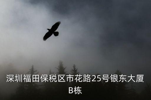 深圳福田保稅區市花路25號銀東大廈B棟