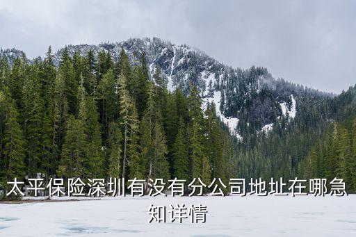 深圳太平人壽，深圳市龍崗區(qū)太平洋人壽保險公司地址