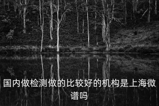 上海市計量測試技術研究院檢測，國內做檢測做的比較好的機構是上海微譜嗎