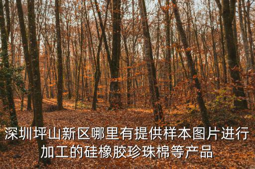深圳坪山新區哪里有提供樣本圖片進行加工的硅橡膠珍珠棉等產品