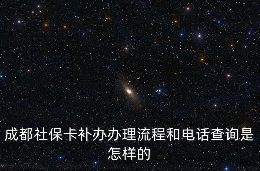 成都社保卡補辦辦理流程和電話查詢是怎樣的