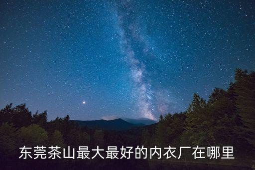 東莞茶山最大最好的內(nèi)衣廠在哪里